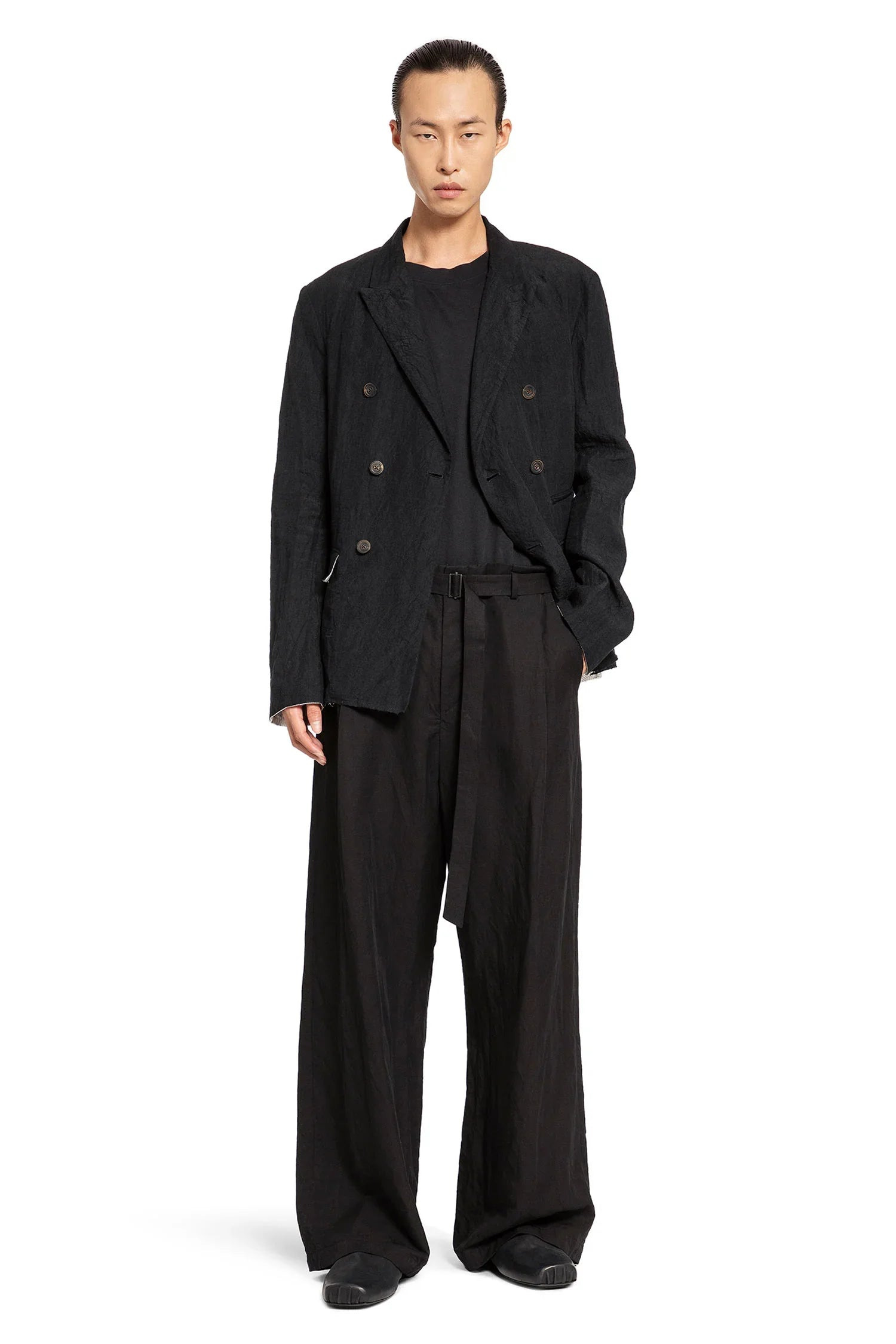 Pleated Wide Pants - 5