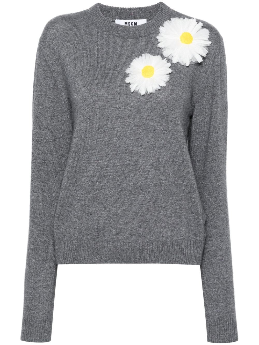 floral-appliquÃ© jumper - 1