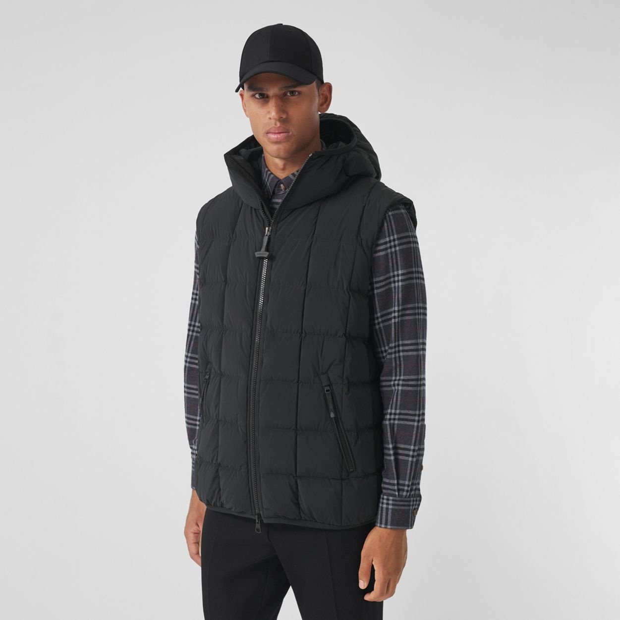 Detachable Sleeve Down-filled Hooded Jacket - 6