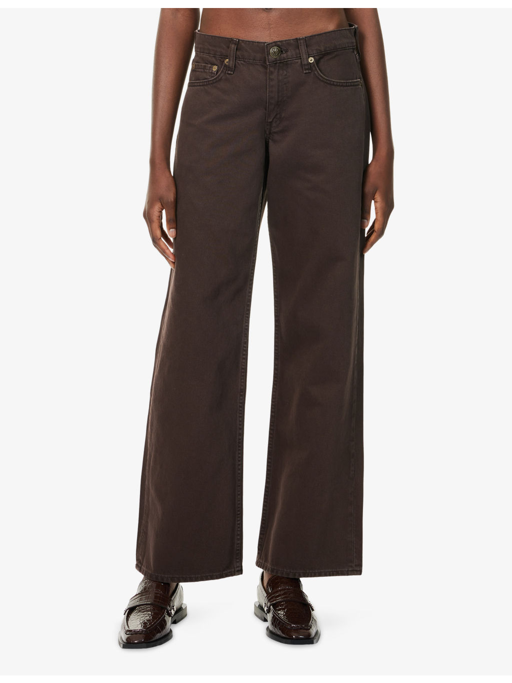 Saige Straight-Leg Denim Jeans - 3
