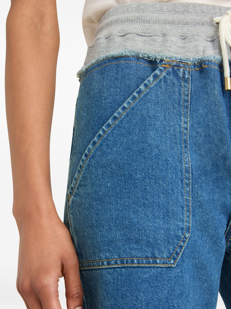 Serena drawstring wide-leg jeans 7