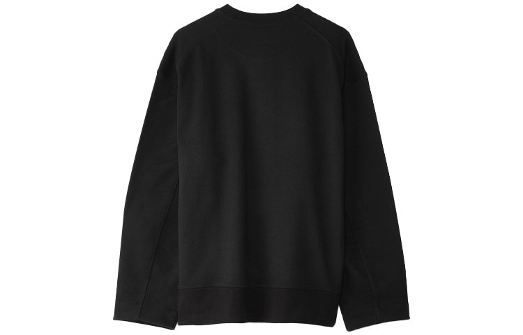 Men's Y-3 Alphabet Logo Loose Round Neck Black FN3366 - 2