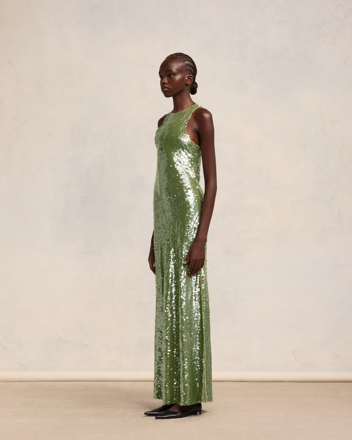 EMBROIDERED LONG DRESS - 5