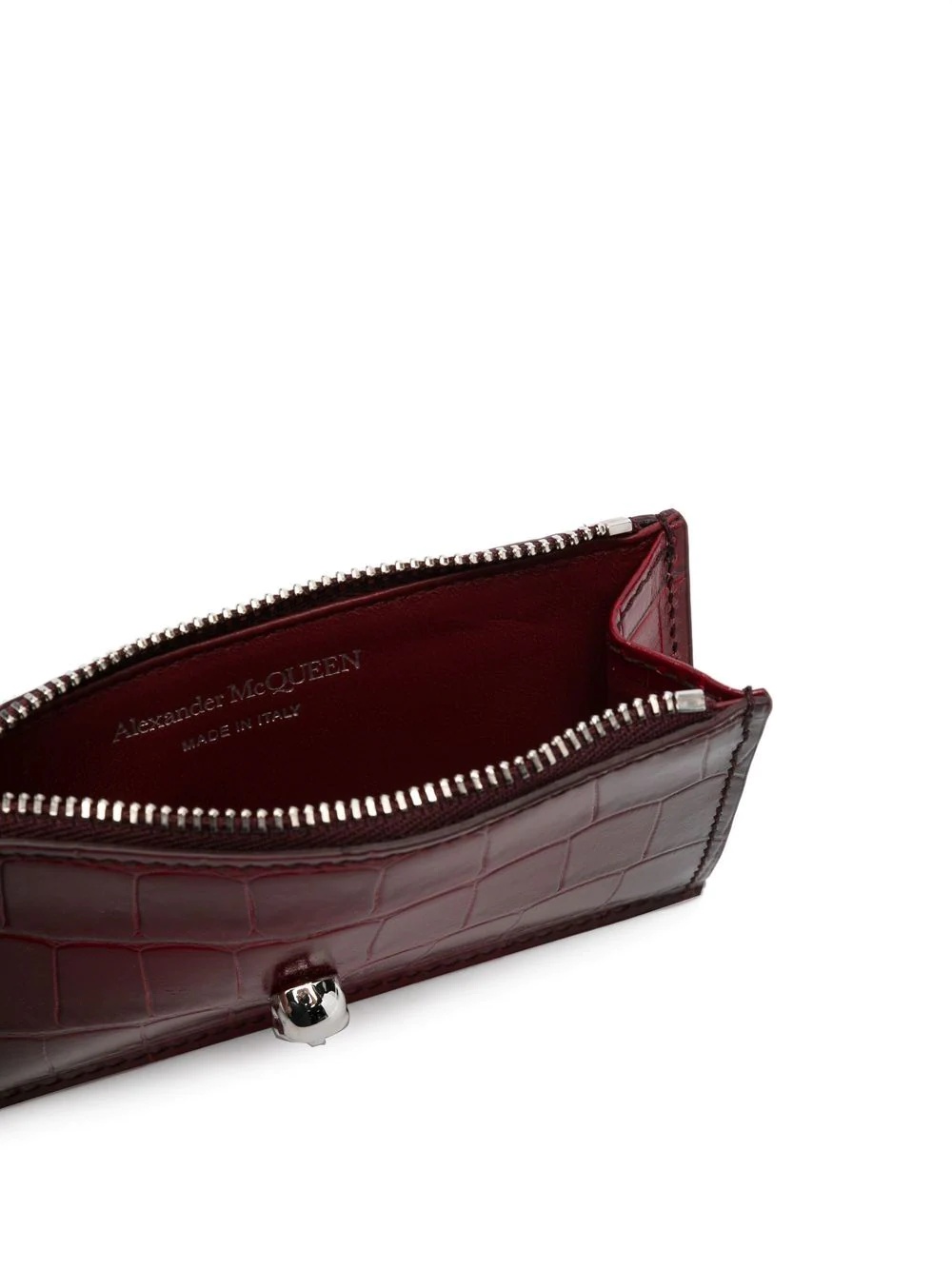 croc-effect calf leather purse - 3