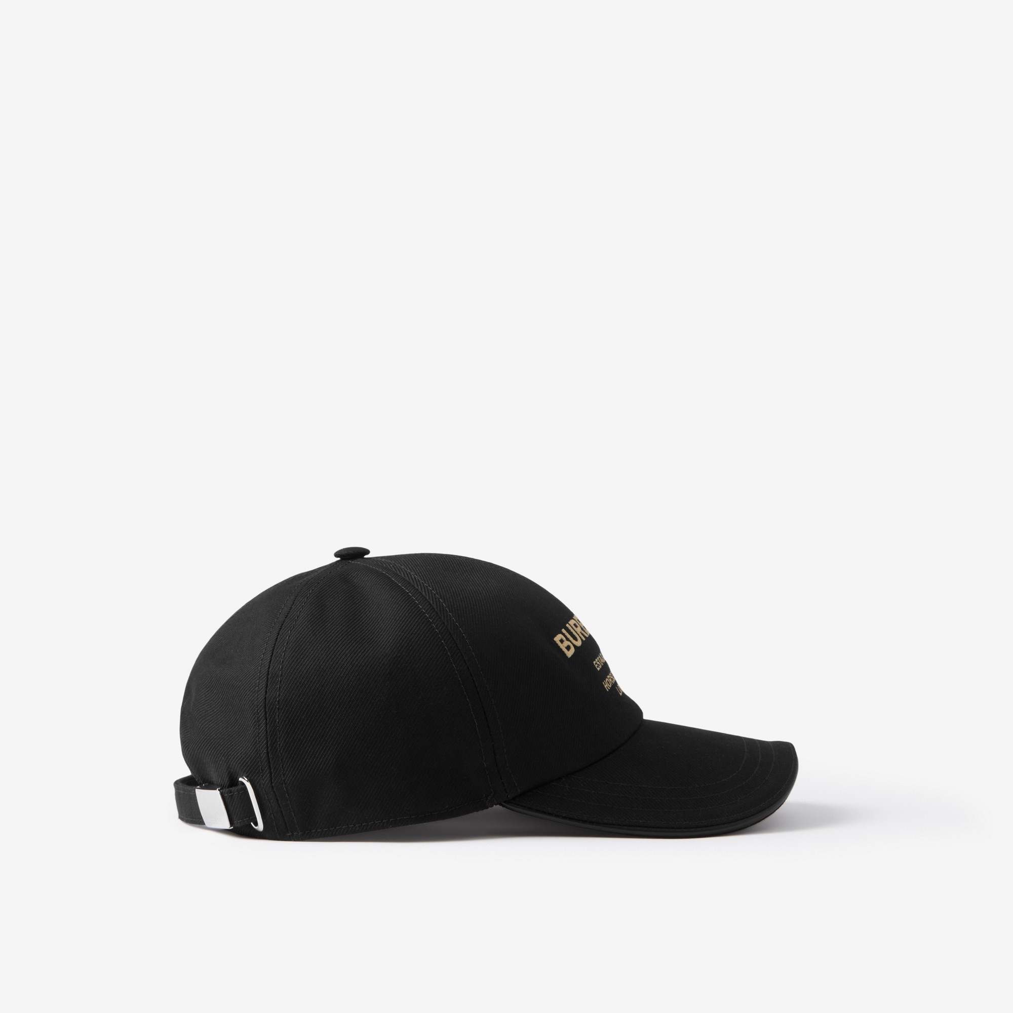Horseferry Motif Cotton Twill Baseball Cap - 2