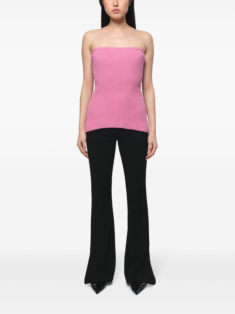 APPARIS ribbed-knit bandeau top outlook