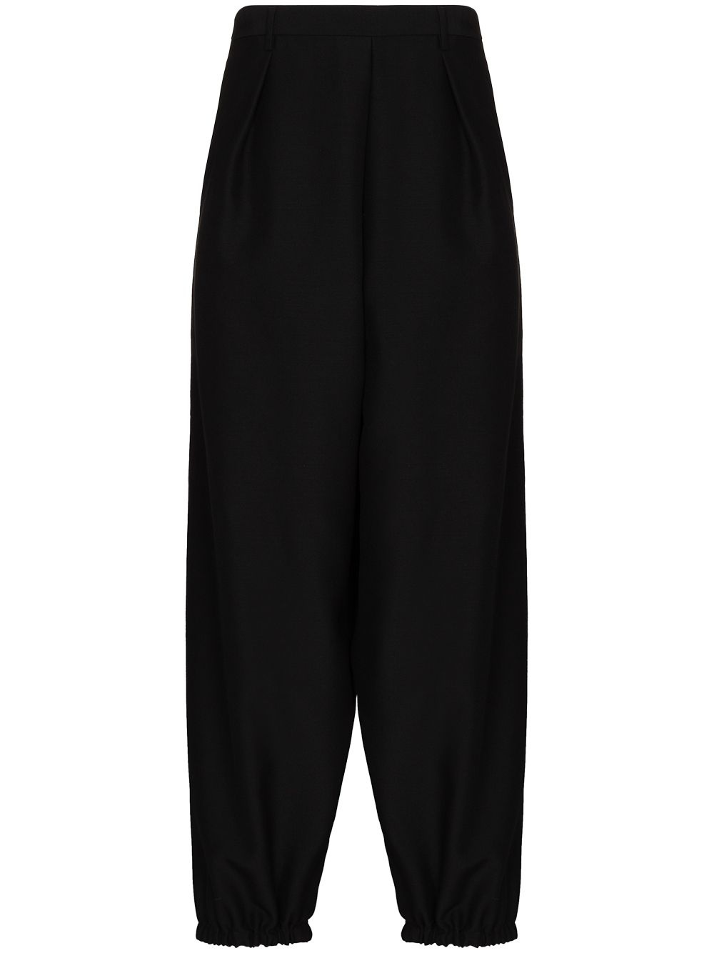 cropped wool-blend trousers - 1