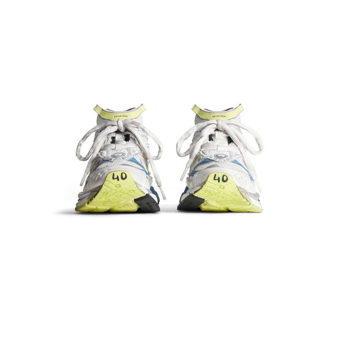 Men's Runner 2.0 Sneaker in White/yellow/blue - 3