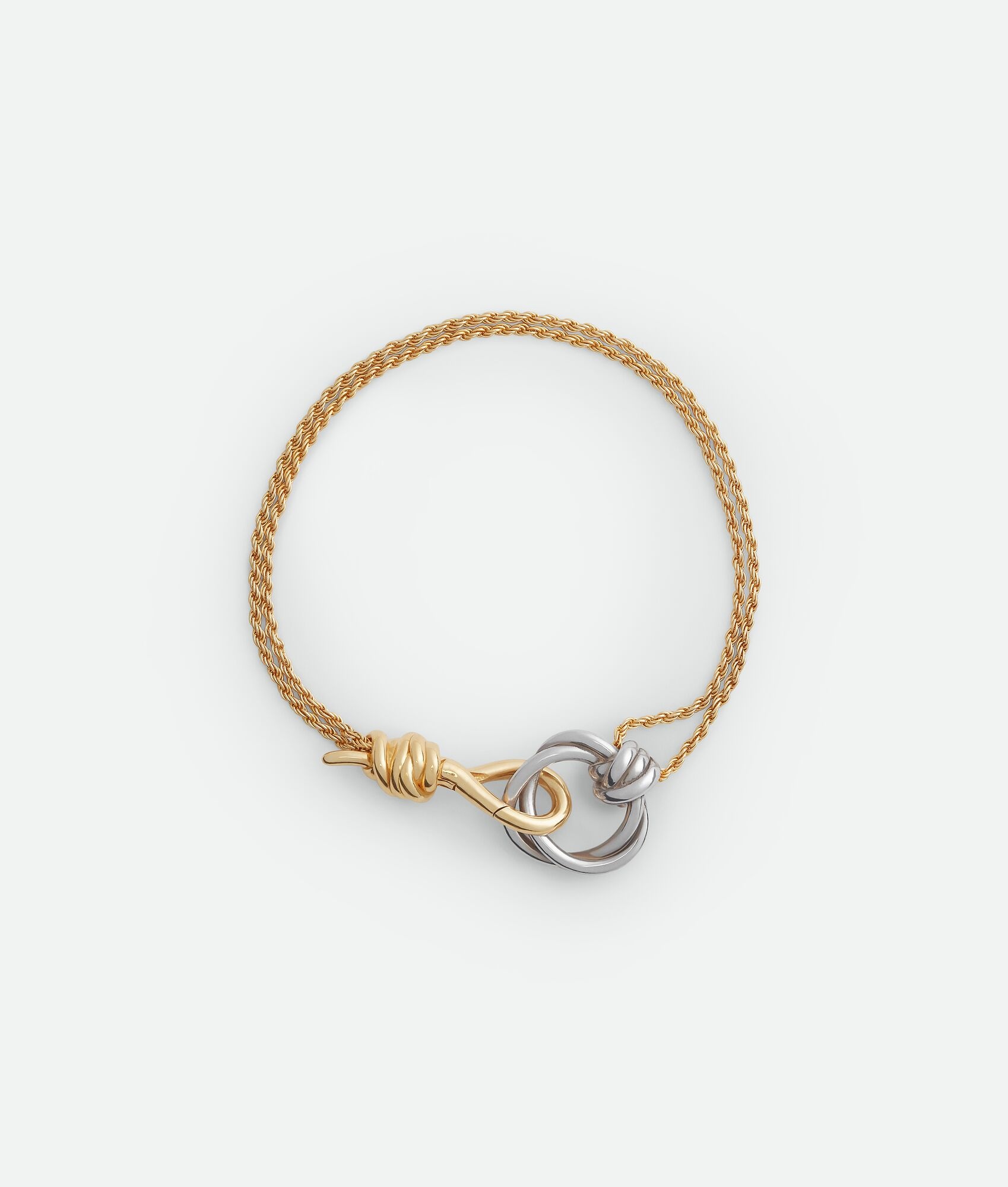 お洒落で上品♪BOTTEGA VENETA ノット ブレスレット 815933V5070 Bottega Veneta Knot Bracelet | REVERSIBLE