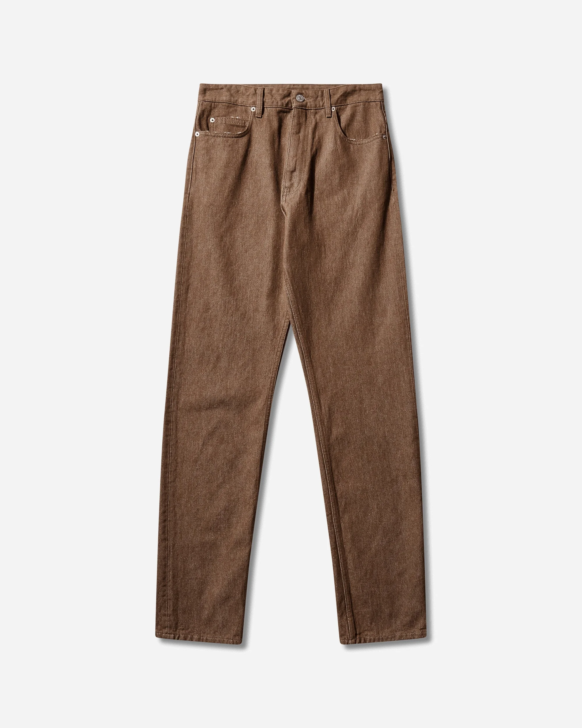 Men's Cotton Canvas Jeans Brown - 1