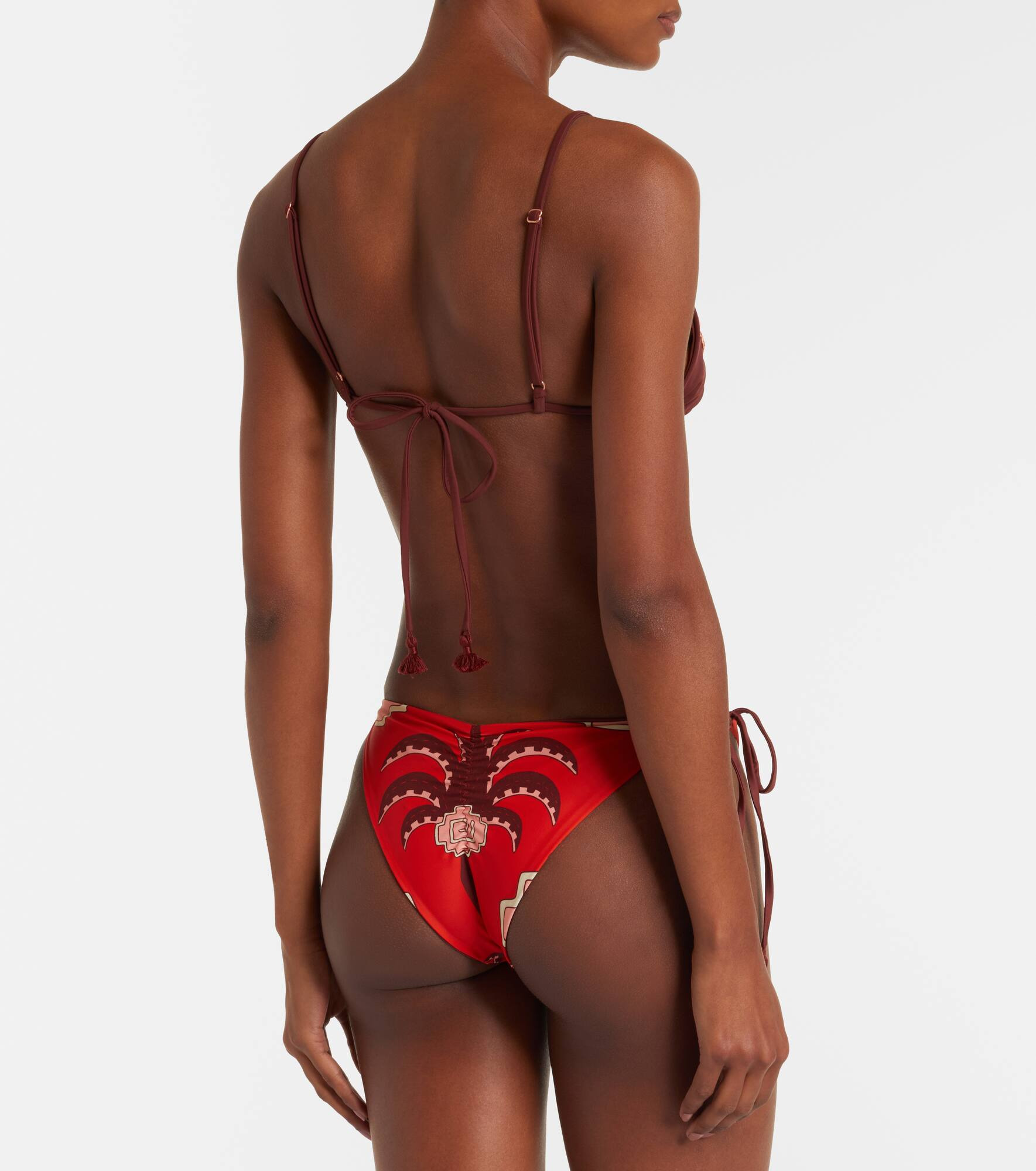 Embroidered bikini top - 3