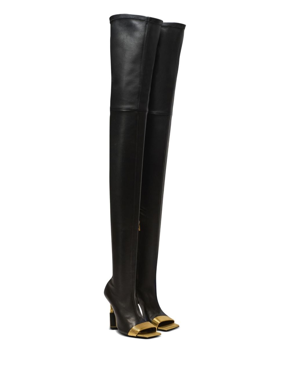 Lipstick thigh-length leather boots - 2