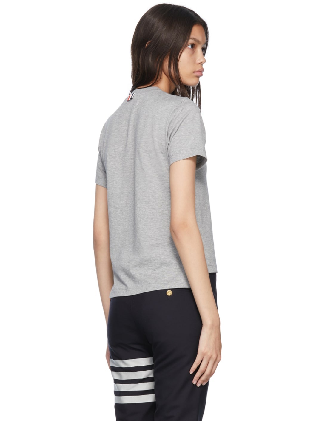 Gray Cotton T-Shirt - 3