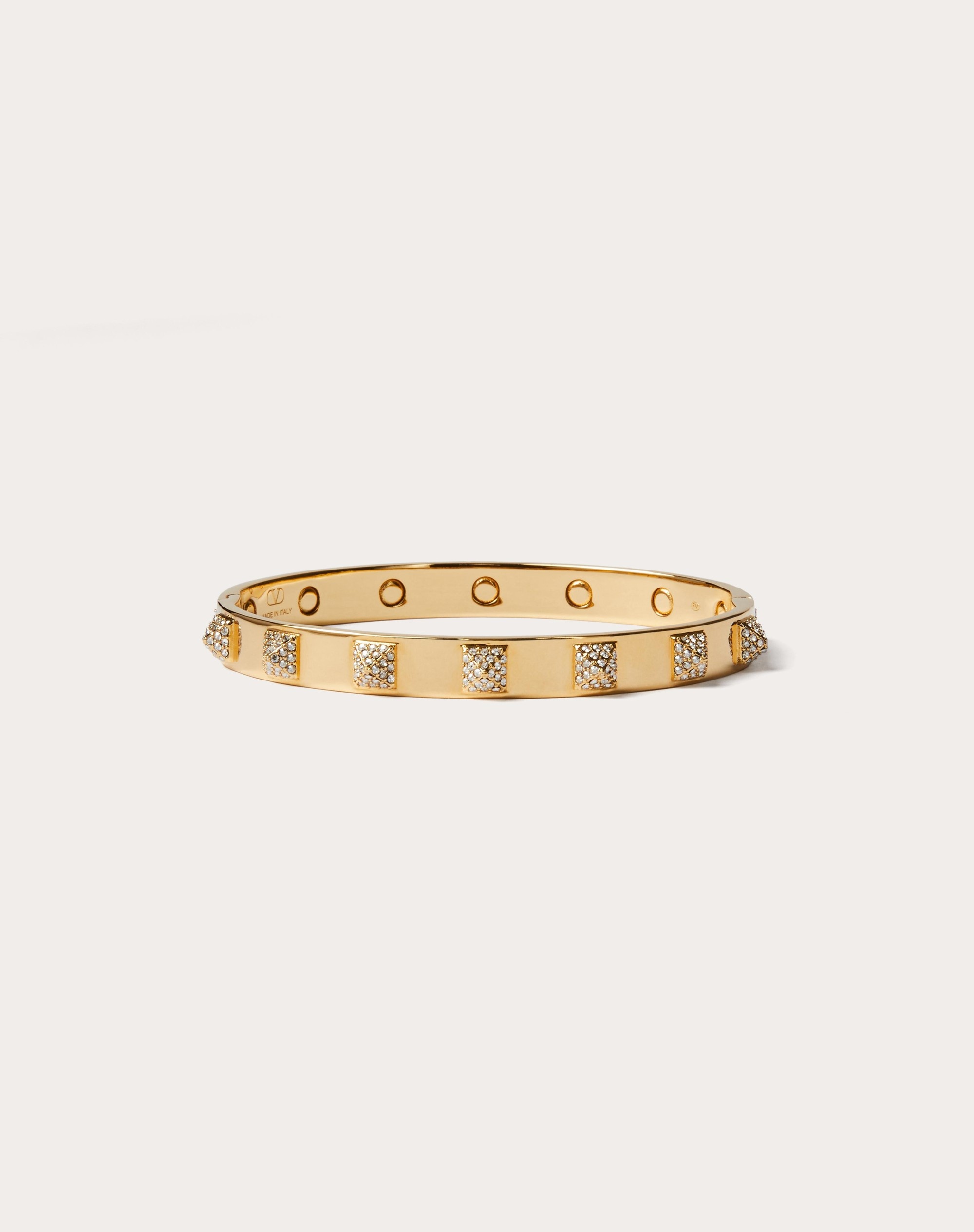 ROCKSTUD METAL BANGLE WITH SWAROVSKI ® CRYSTALS - 1