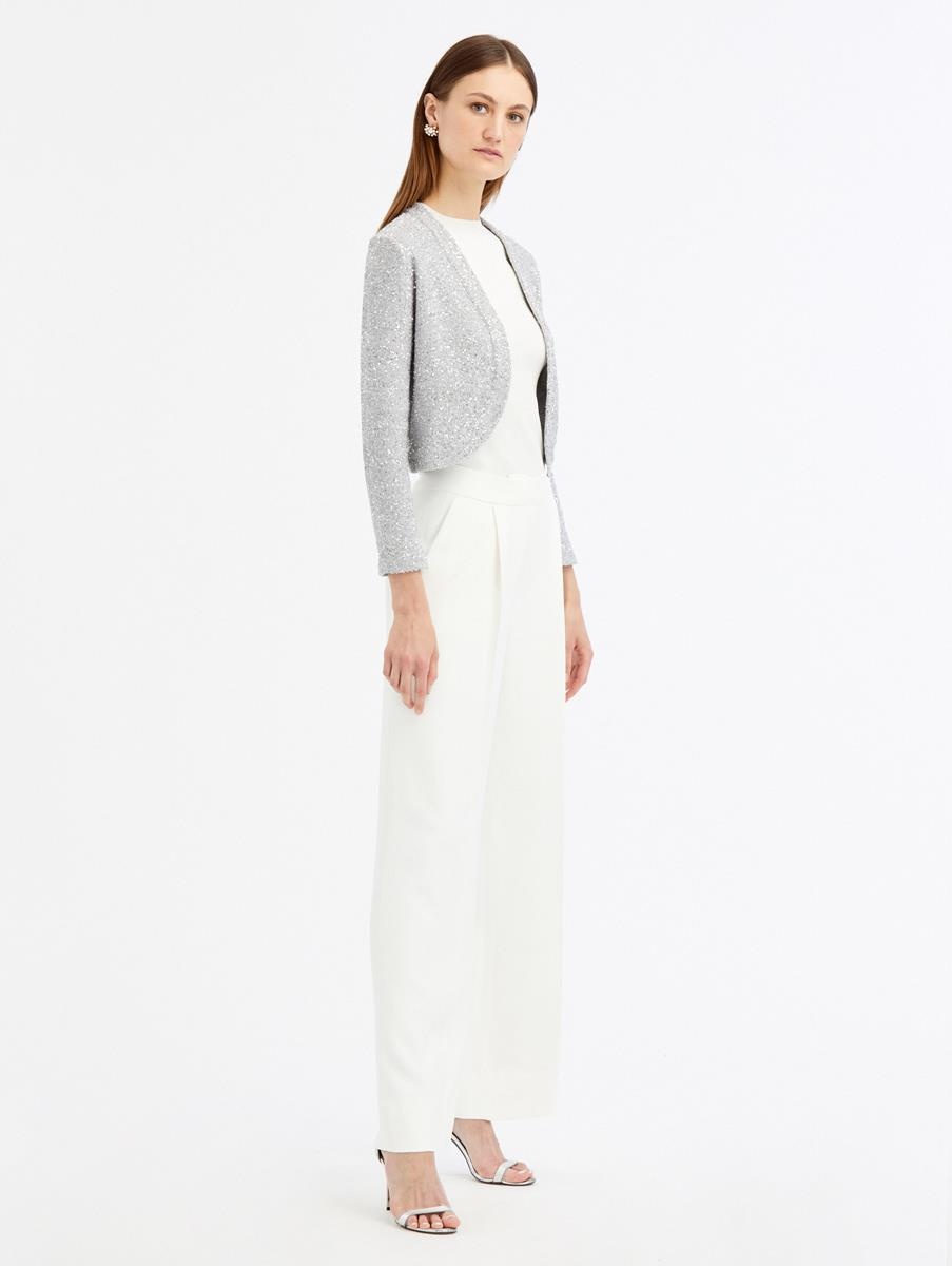 SEQUIN CASHMERE SILK BOLERO - 2