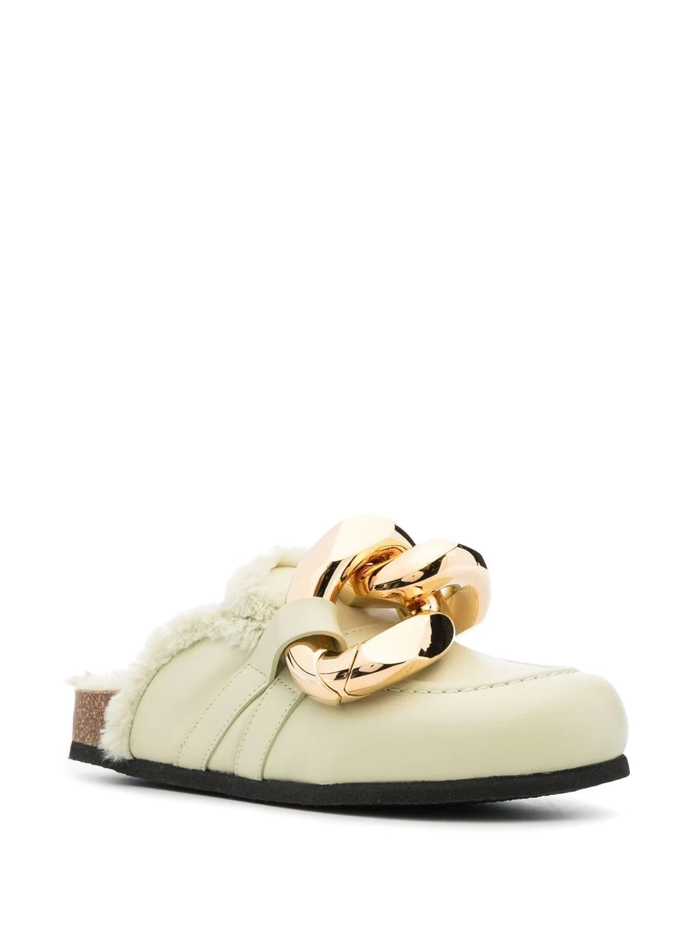 leather chain mules - 2