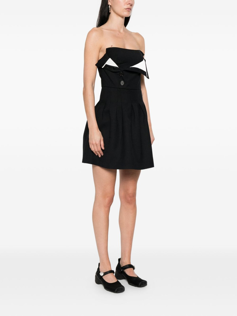 button-detail mini dress 3