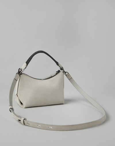 Brunello Cucinelli Suede bag with precious braided handle outlook