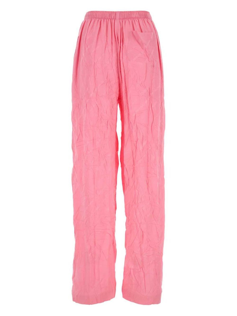 logo-jacquard wide-leg silk trousers - 2