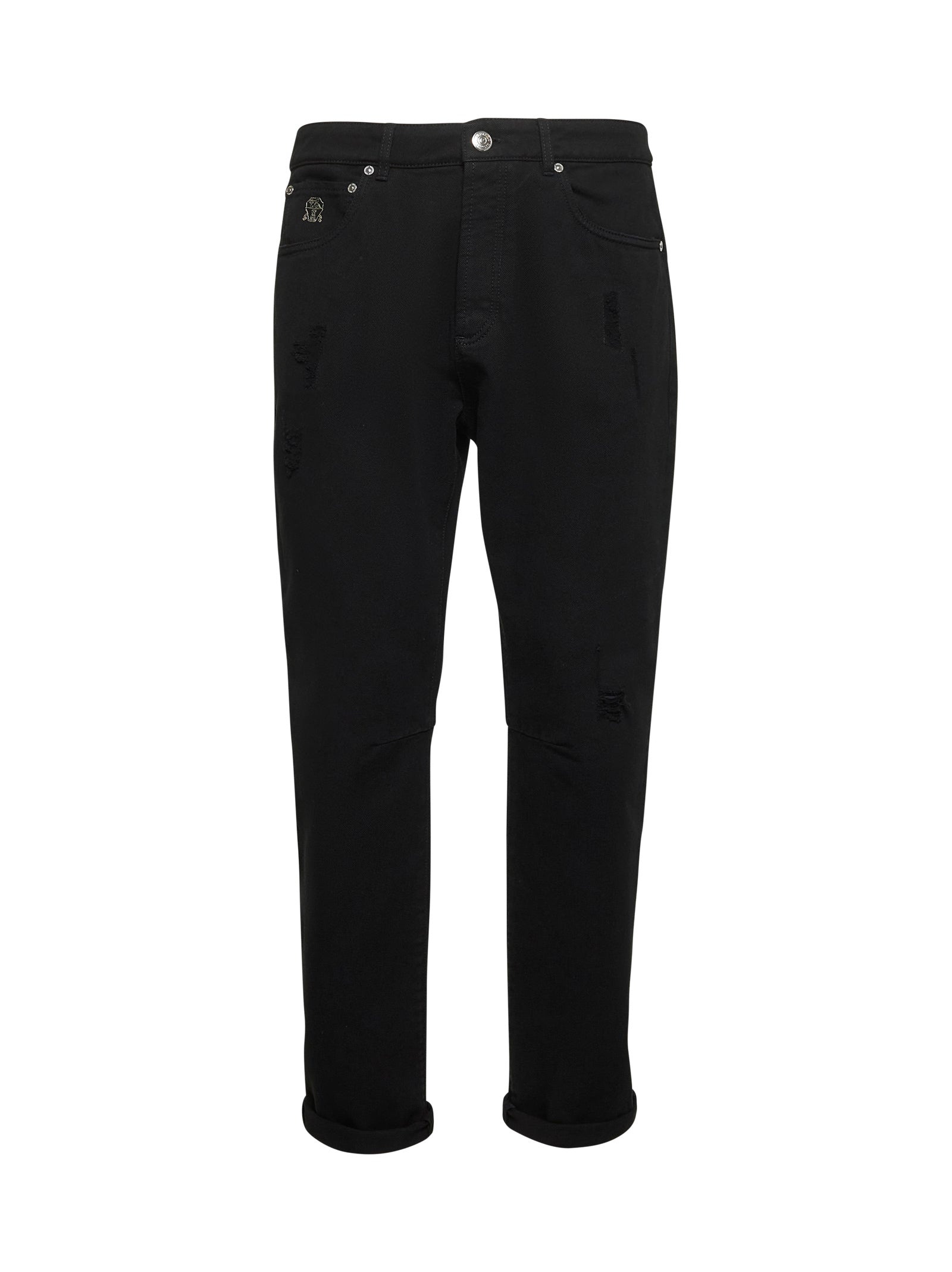 パンツ BRUNELLO CUCINELLI Brunello Cucinelli Trousers Black Sartorial Wide trousers for Woman in Cocoa | Brunello Cucinelli