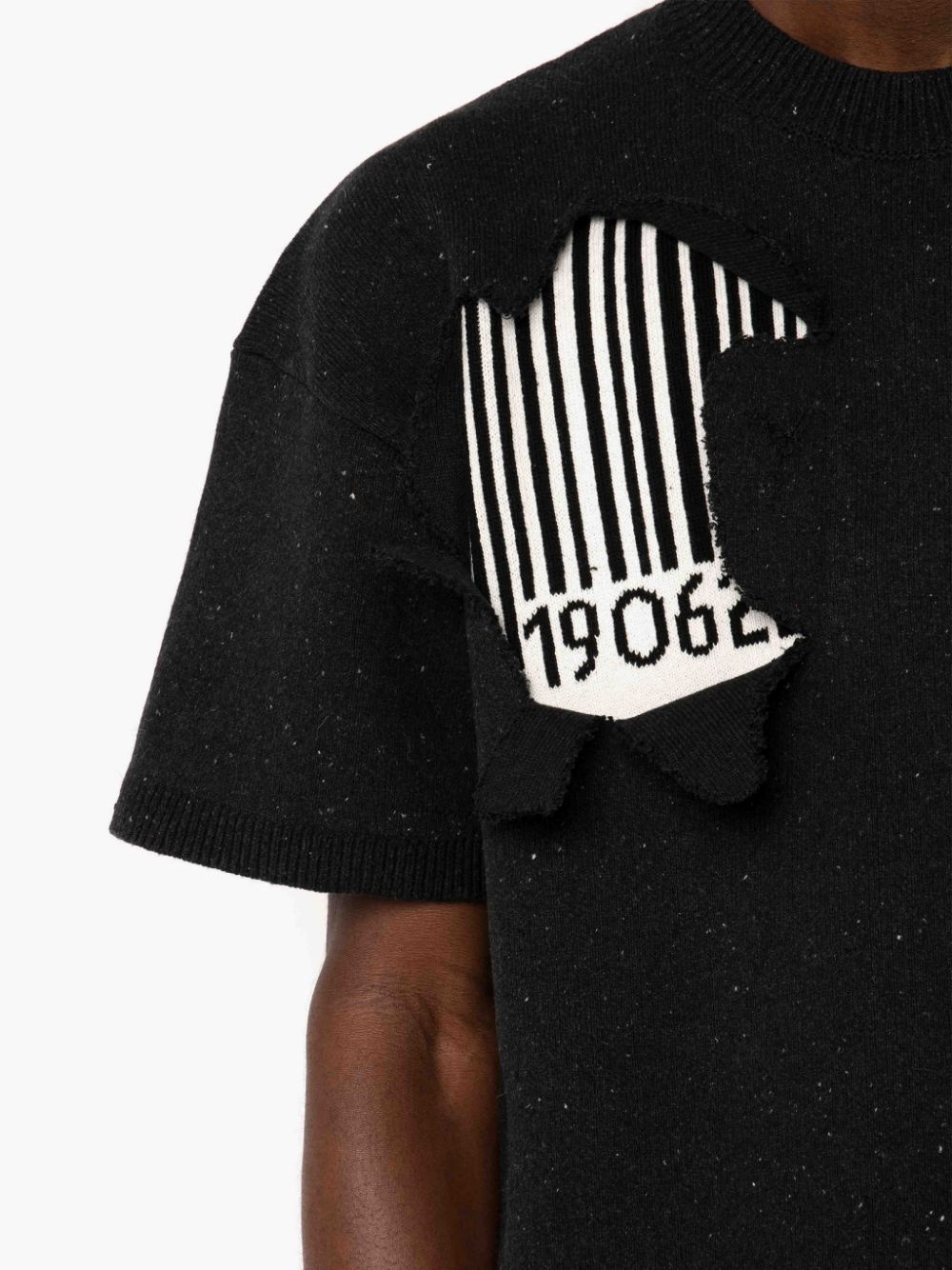 RECYCLED DENIM BARCODE JUMPER - 6