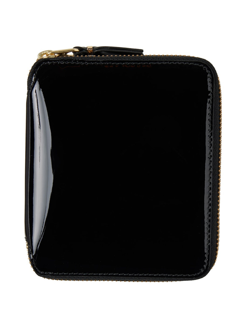 Black Glossy Print Wallet 1