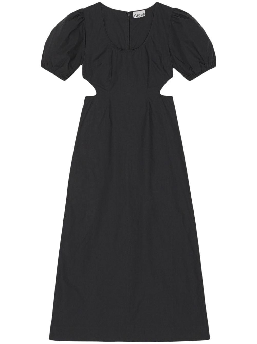 cut-out organic cotton dress - 1