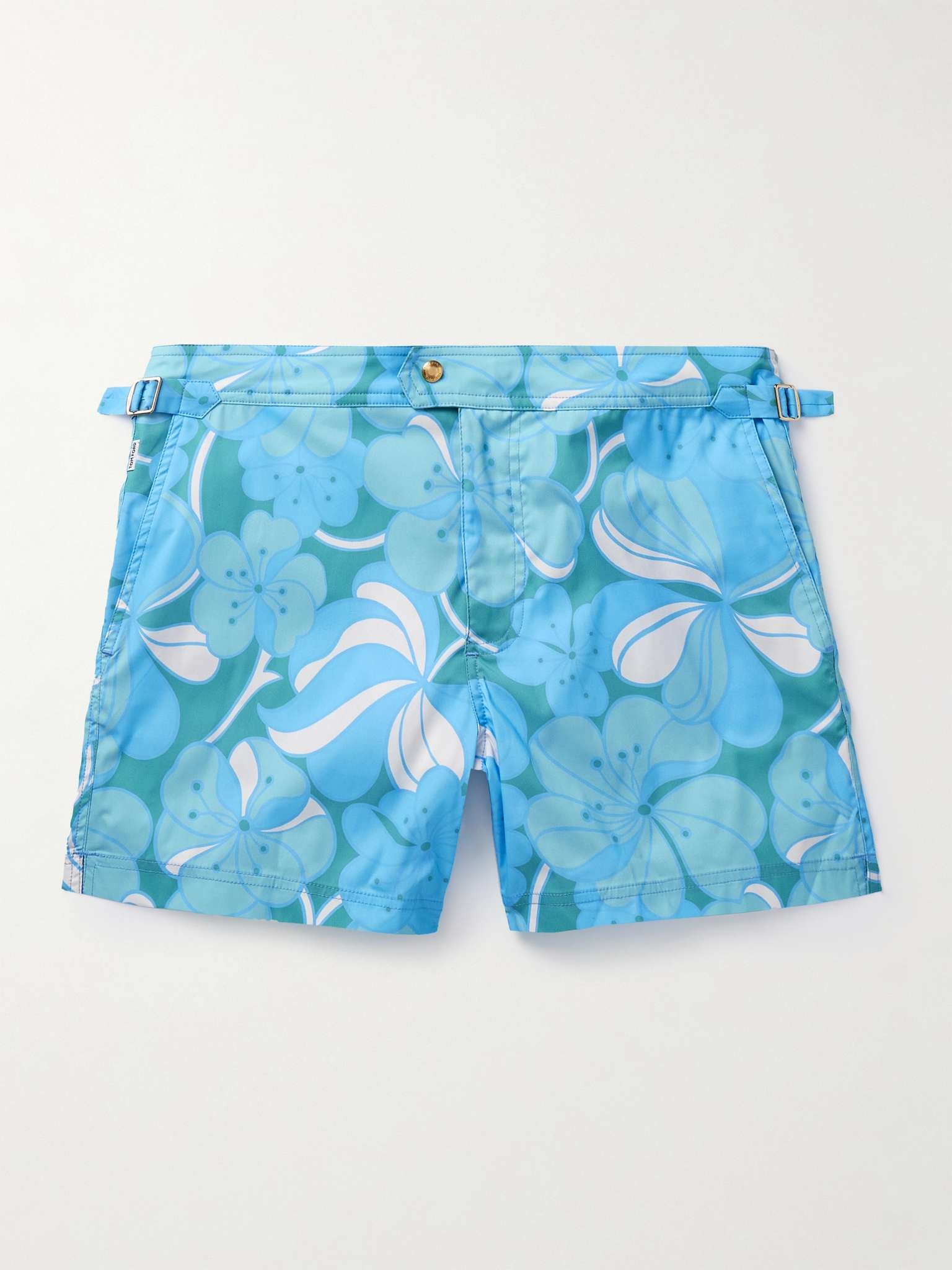 Slim-Fit Short-Length Floral-Print Swim Shorts - 1