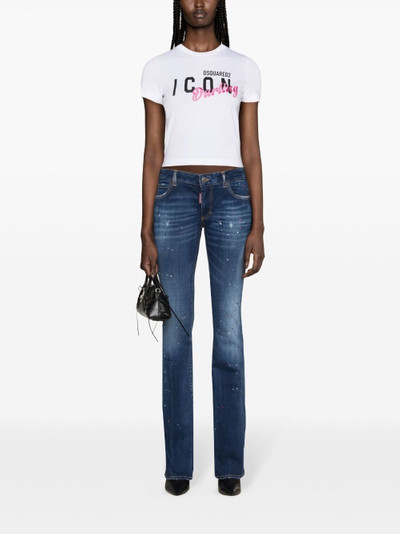 DSQUARED2 Twiggy mid-rise flared jeans outlook