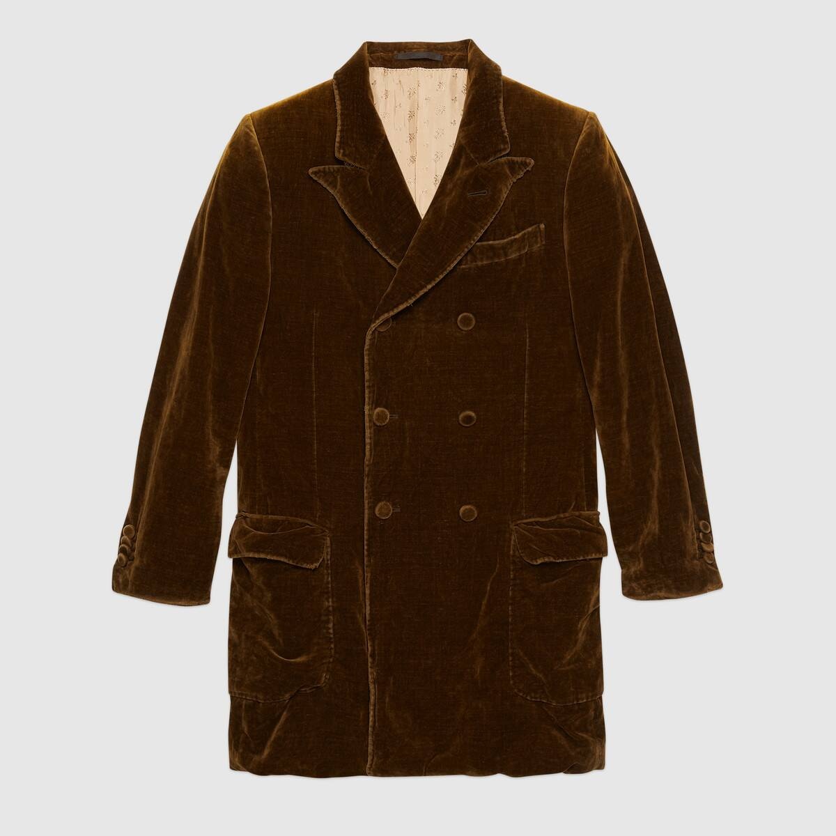 Long velvet jacket - 1