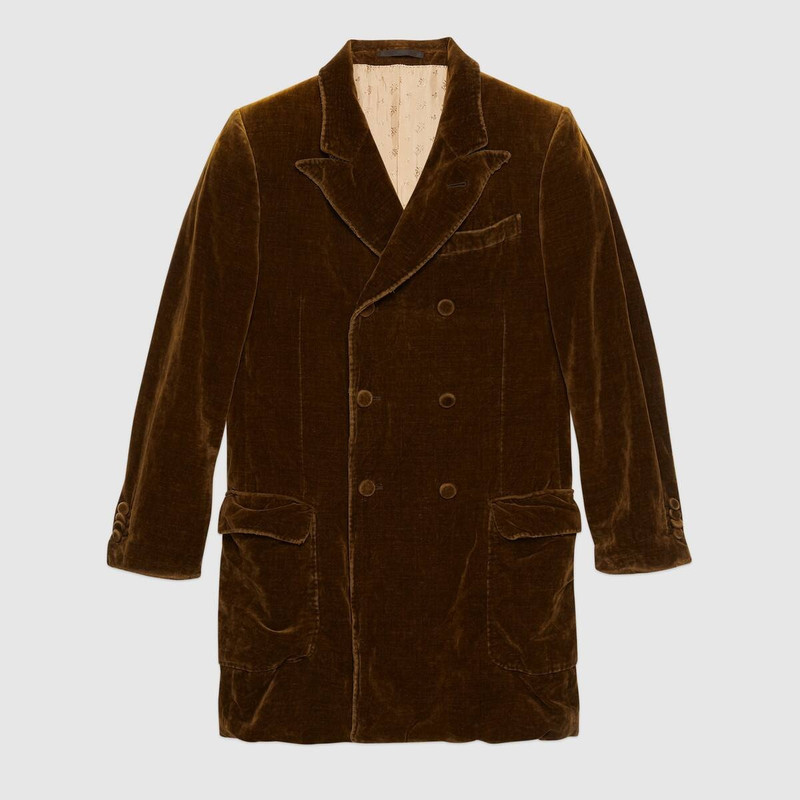 Long velvet jacket 1