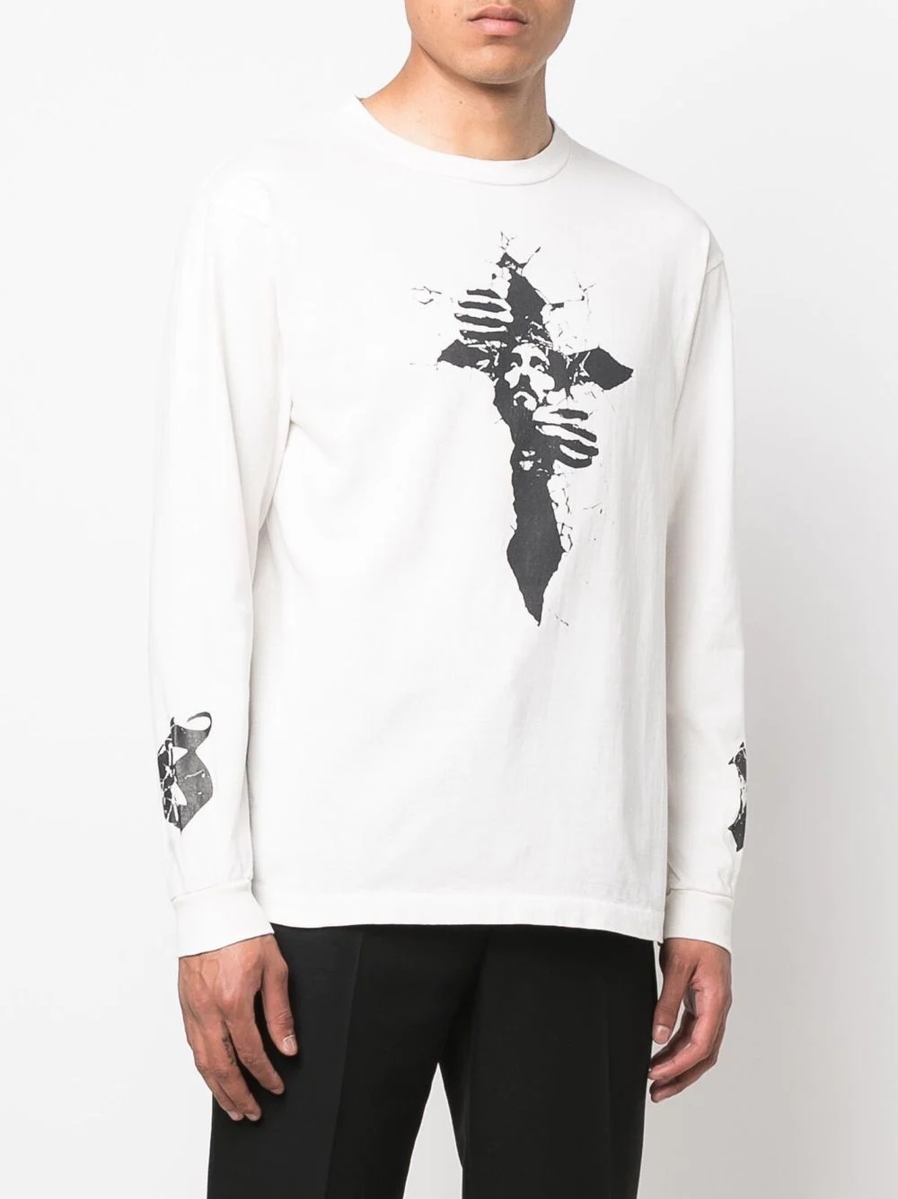 graphic-print long-sleeve T-shirt - 4