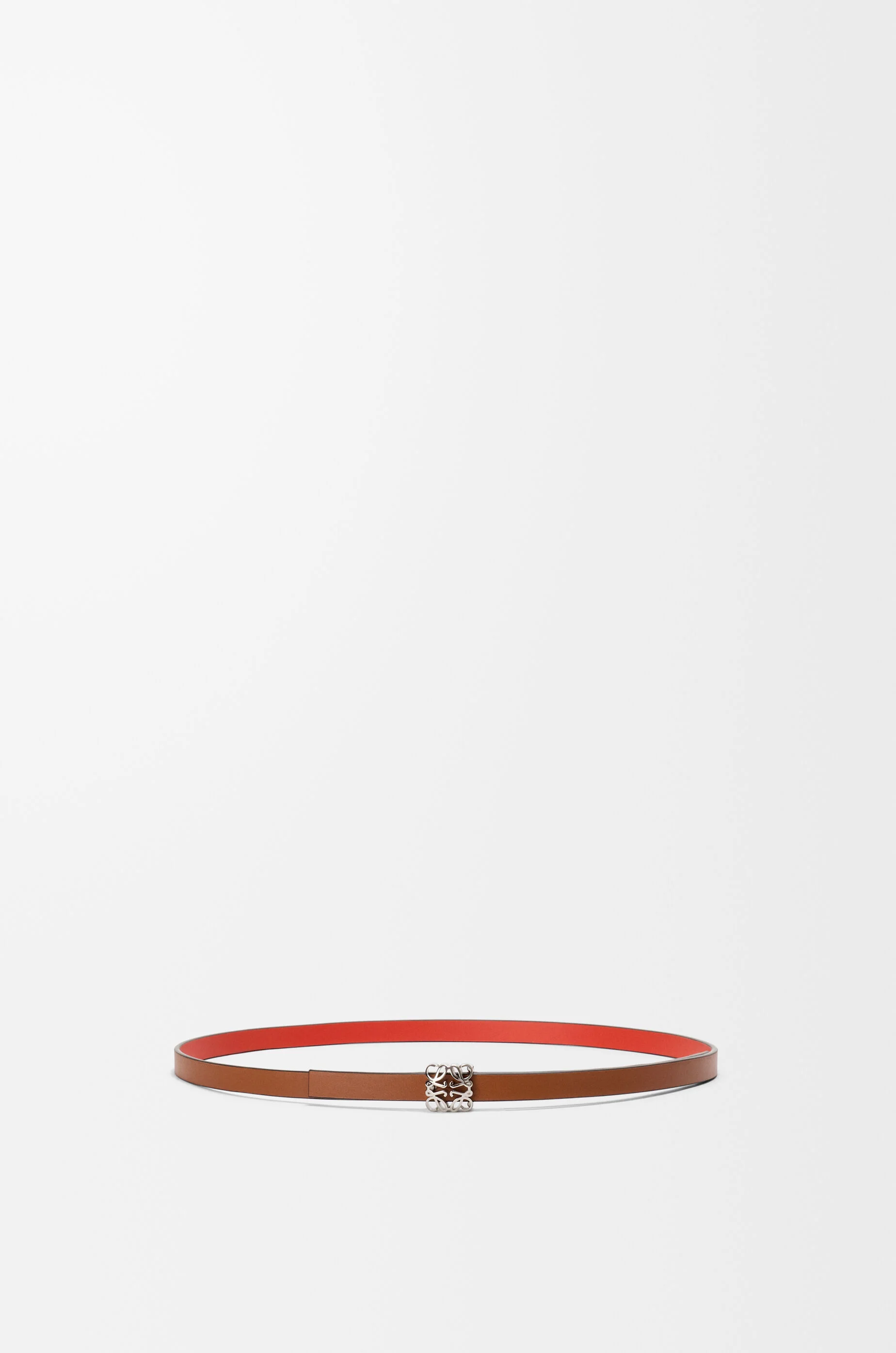 Reversible Anagram Bombé belt in smooth calfskin - 1