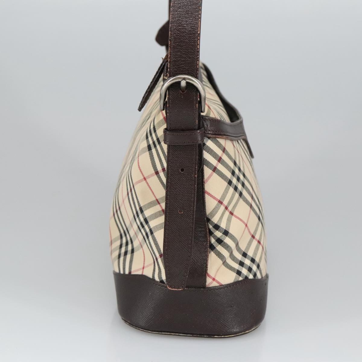 Burberry Nova Check Shoulder Bag Canvas Leather Beige - 3