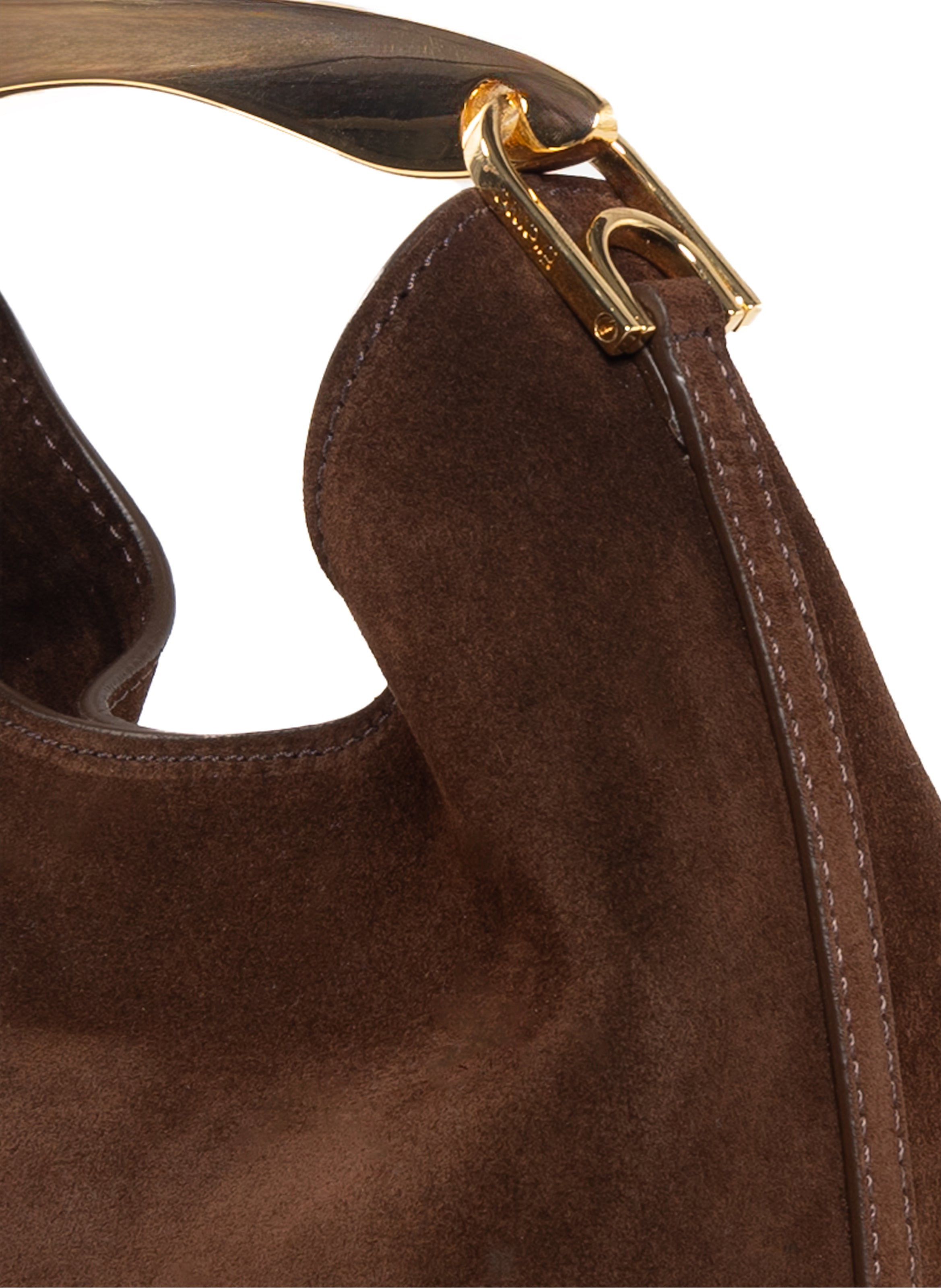 Small Boomerang Suede Brownie - 8
