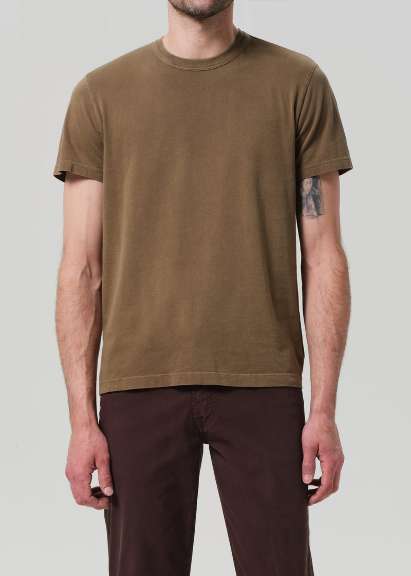 Everyday Short Sleeve Tee In Dark Khaki 3