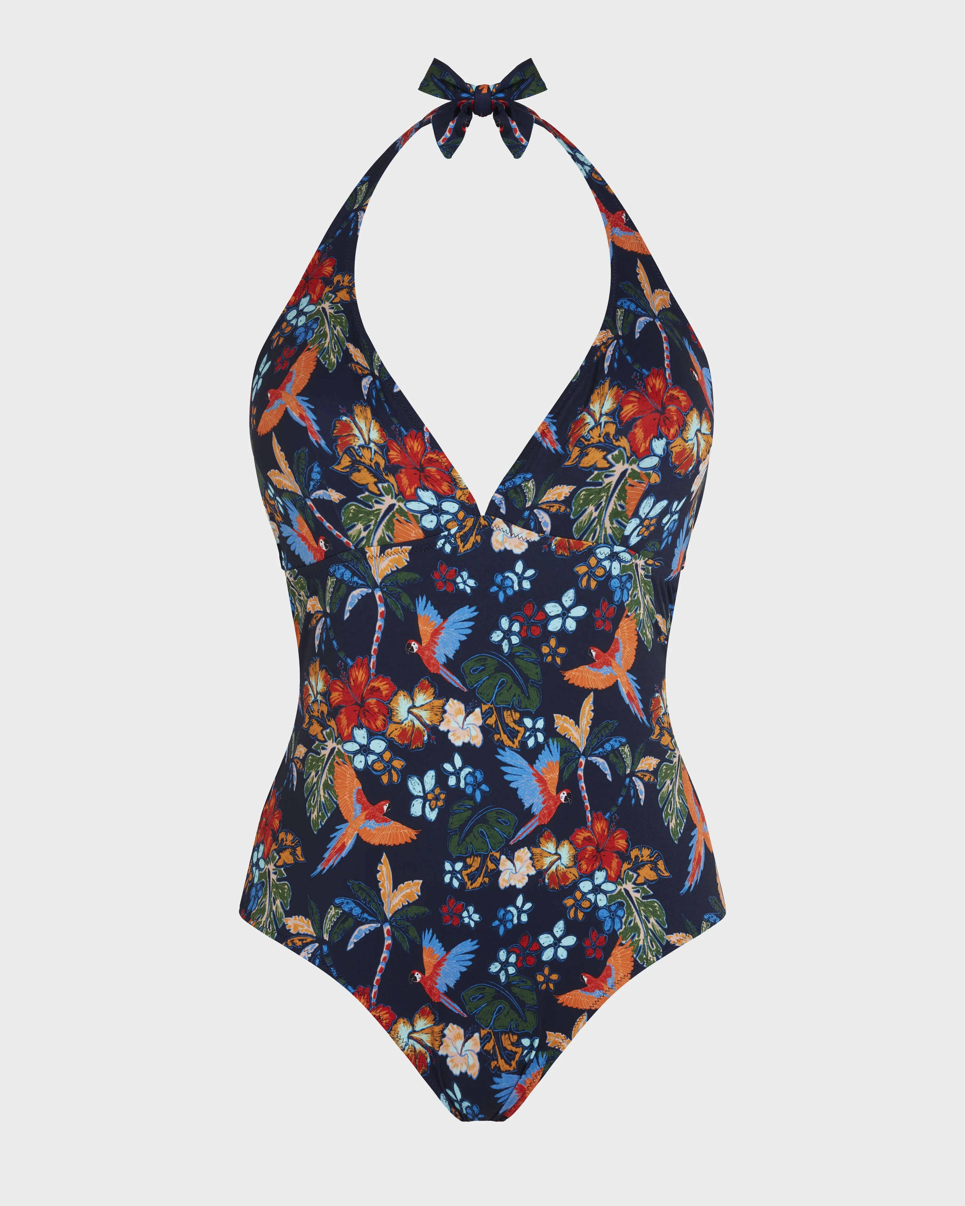 WOMEN HALTER ONE-PIECE SWIMSUIT SALVA - 1