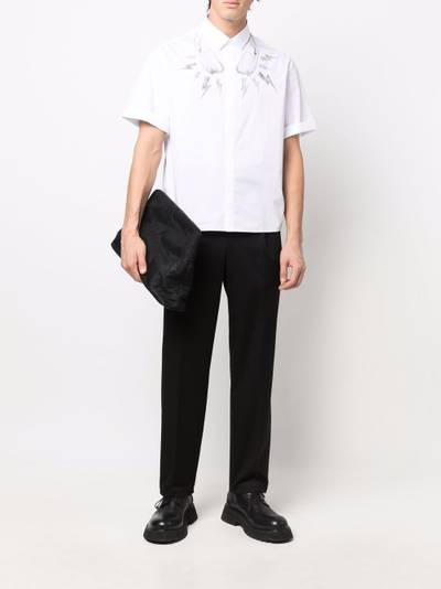 Neil Barrett graphic-print short-sleeve cotton shirt outlook