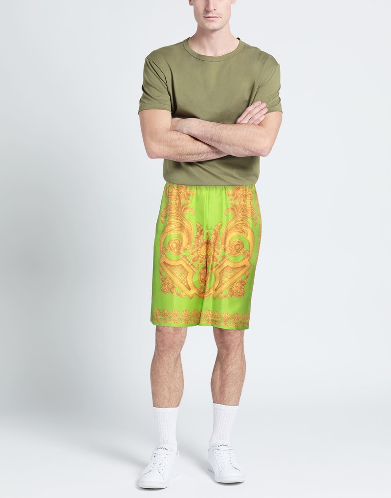 VERSACE Green Men's Shorts & Bermuda outlook