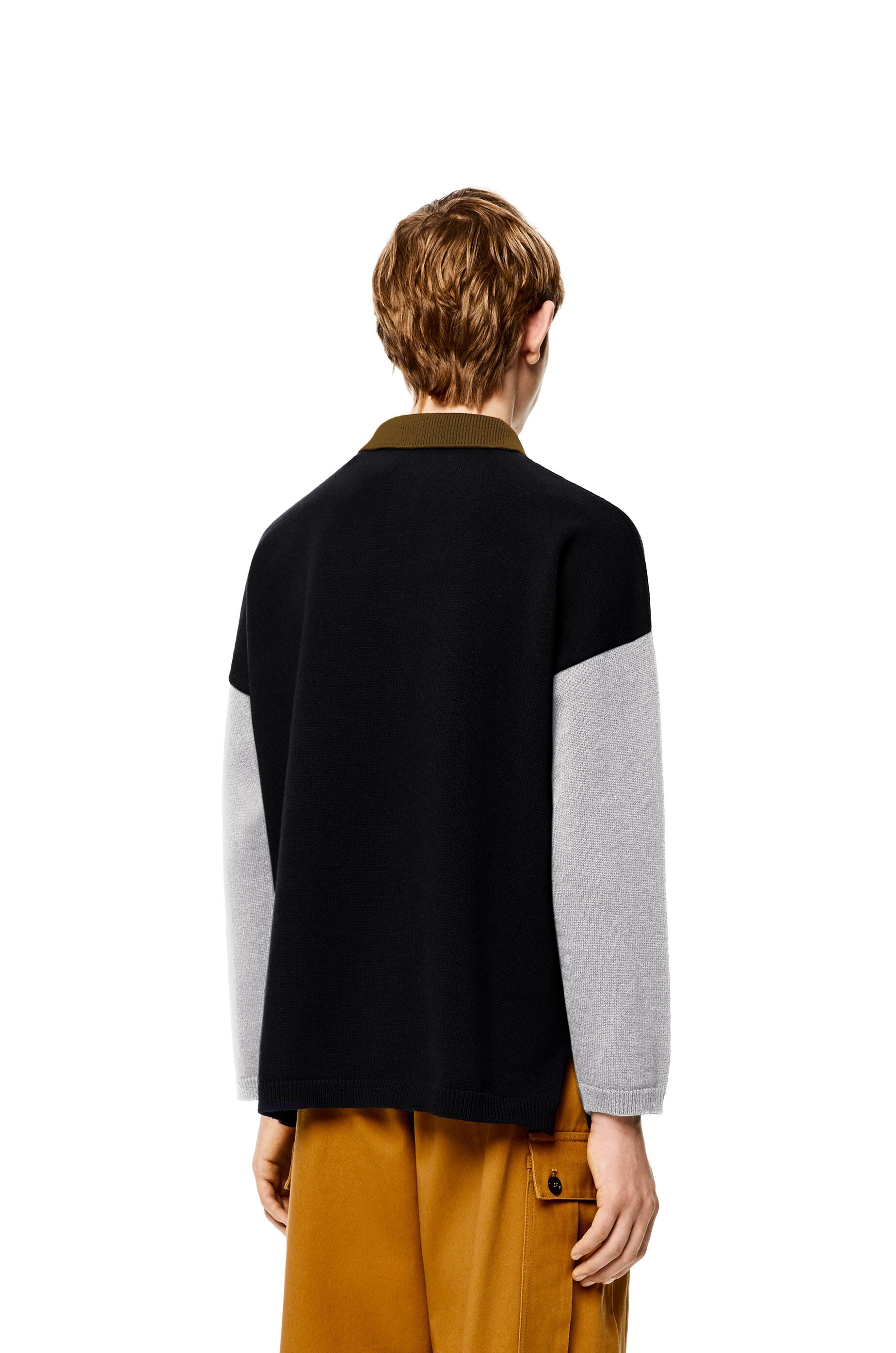 Polo collar sweater in wool - 4