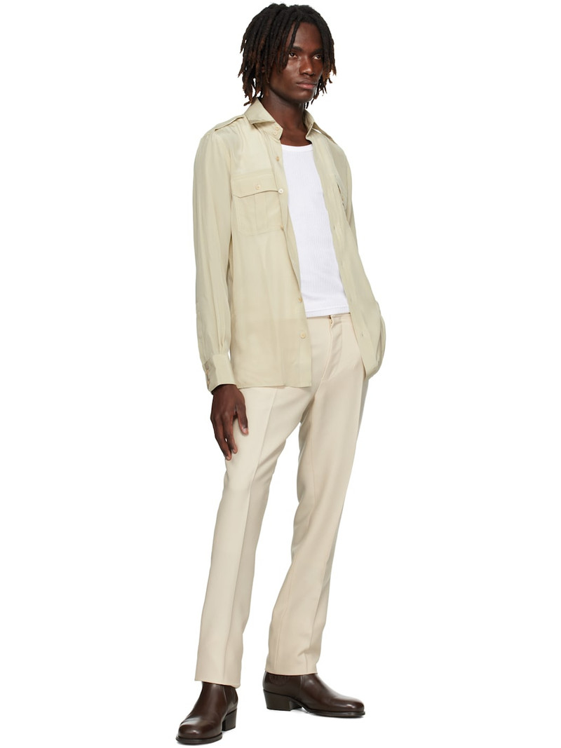 TOM FORD Beige Silk Shirt outlook