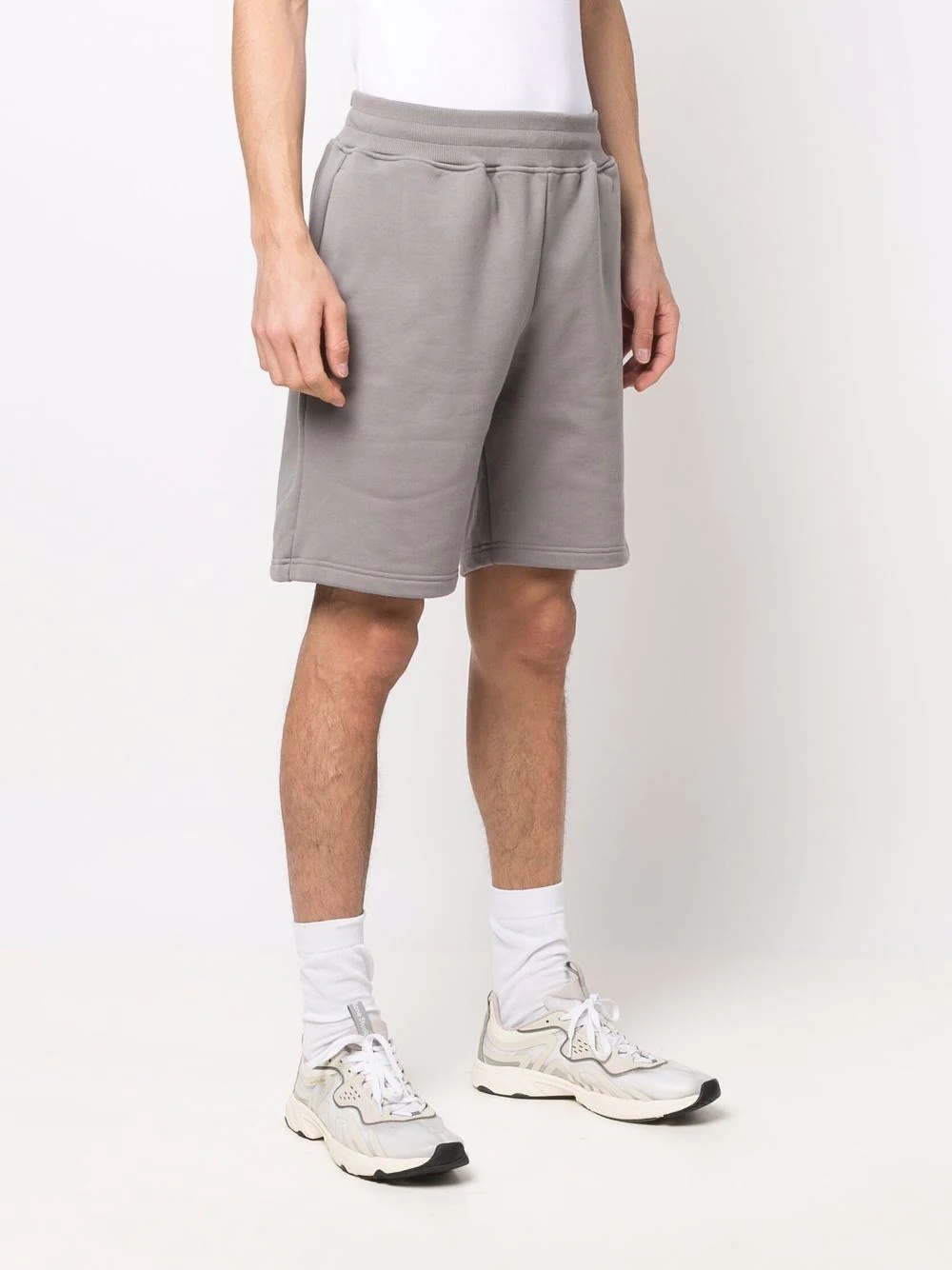 logo-print track shorts - 3