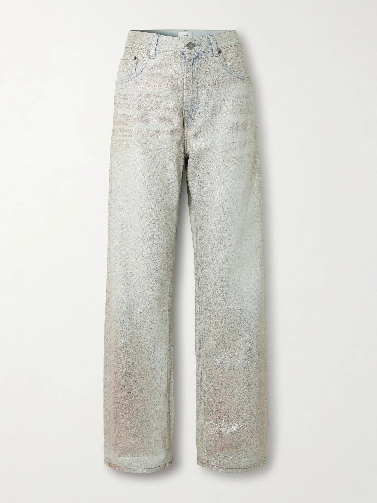 Bonnie Glam Glittered Mid-rise Straight-leg Jeans - 1