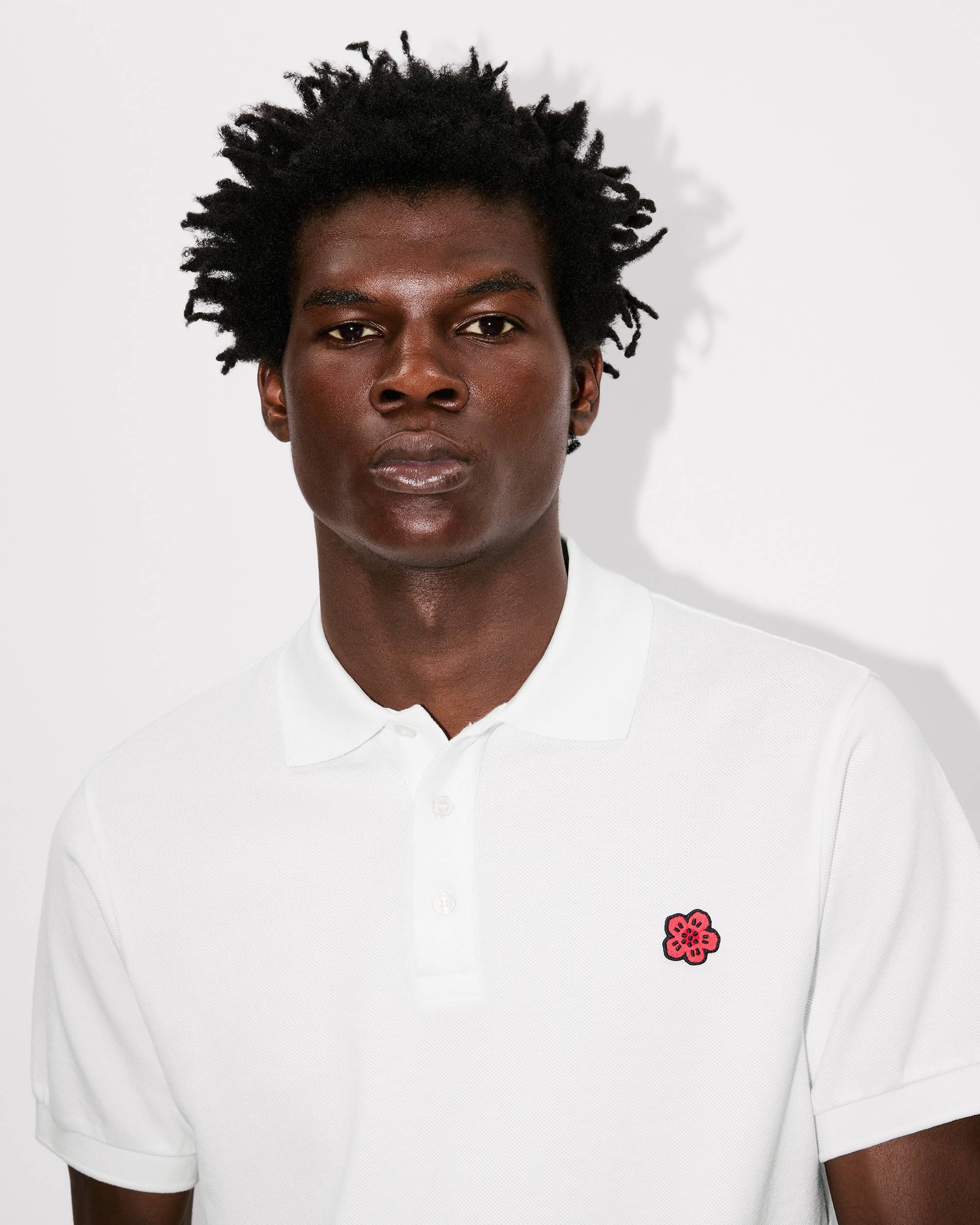 'Boke Flower' embroidered slim polo - 6