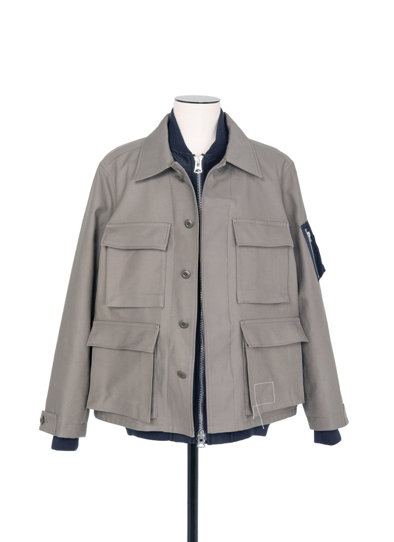 sacai WTAPS Cotton Back Satin Jacket outlook