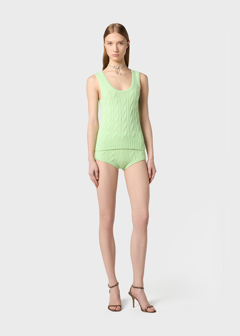 Blumarine WOOL AND CASHMERE TANK TOP outlook