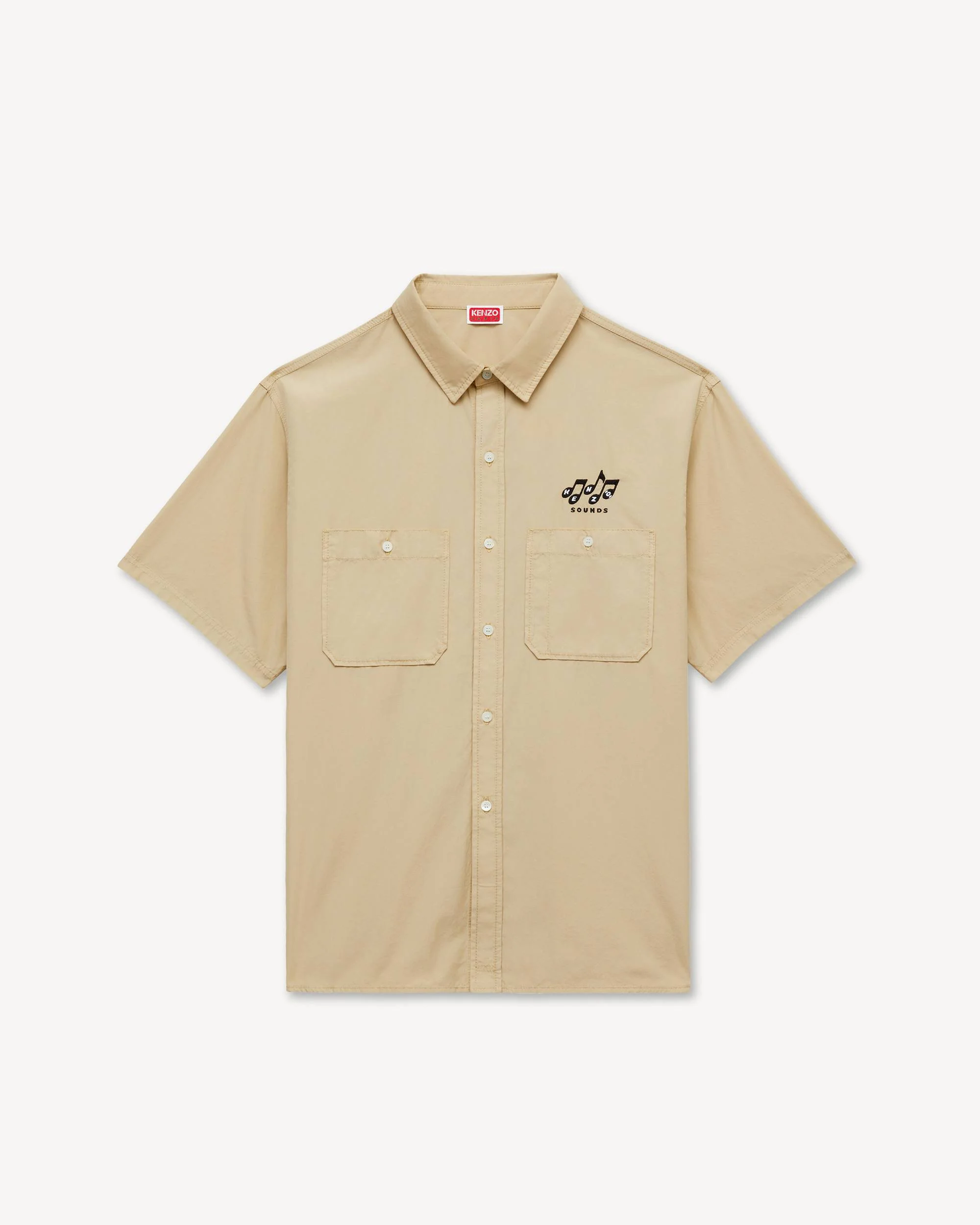 'KENZO Sounds' casual short sleeve shirt in cotton - 1