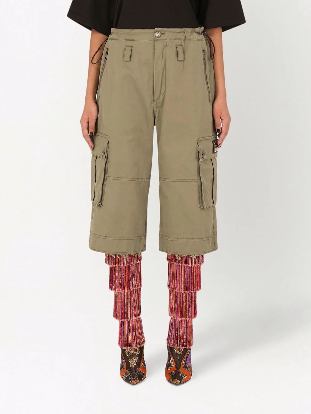 knee-length cargo shorts - 3