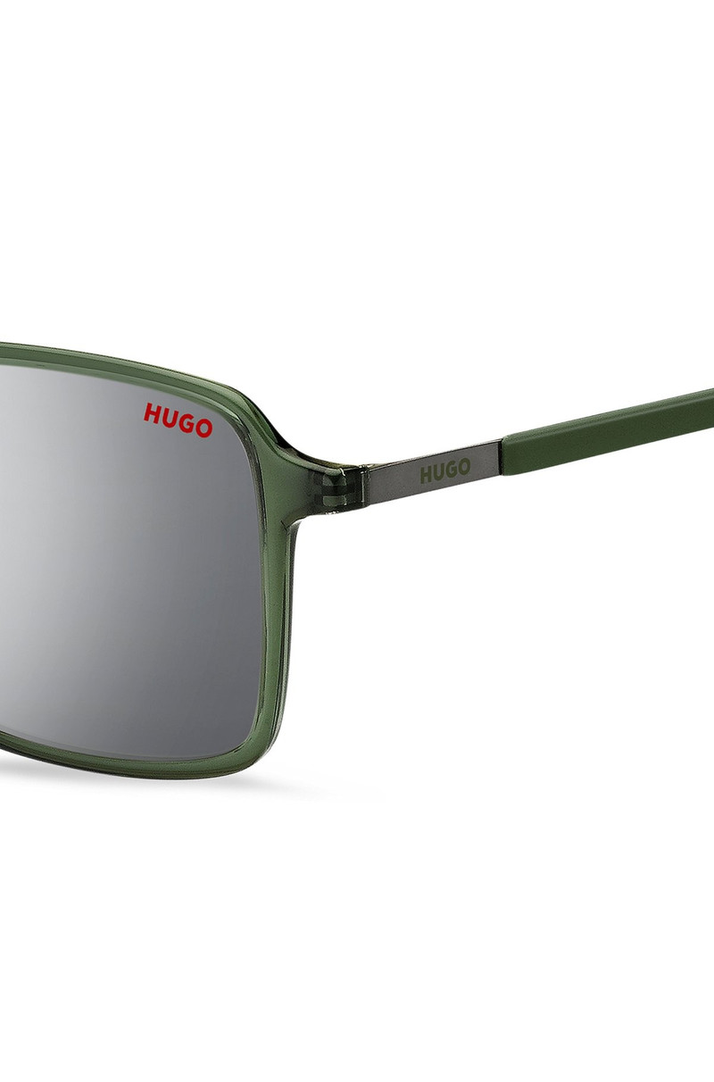 HUGO GREEN SUNGLASSES WITH STAINLESS-STEEL TEMPLES outlook