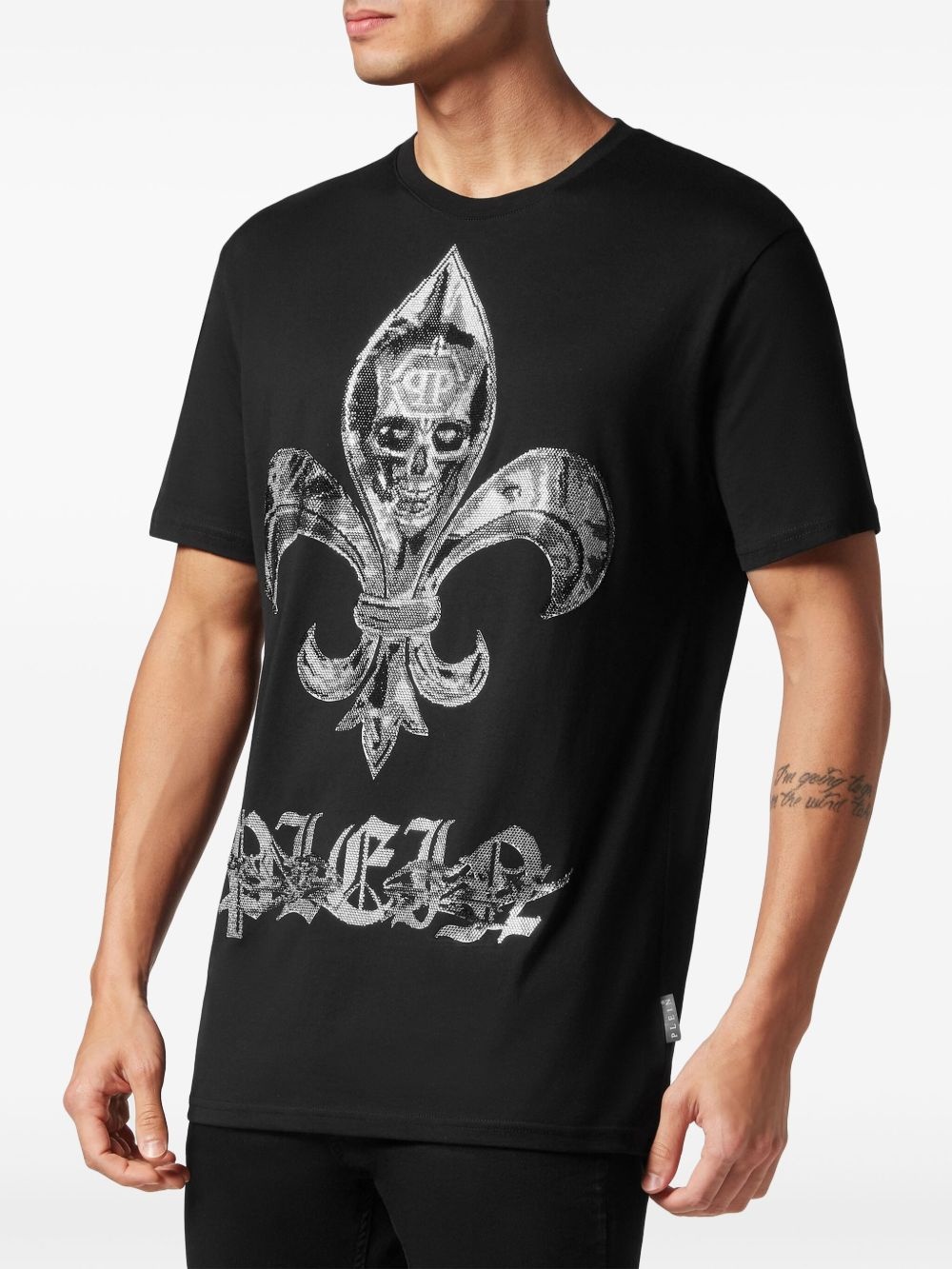 Chrome-print round-neck T-shirt - 3